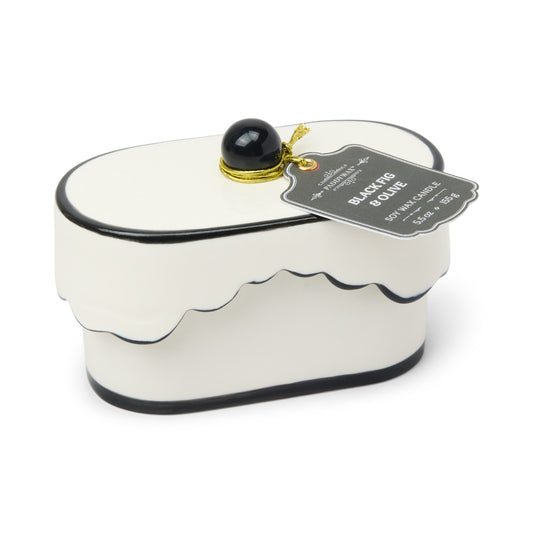 Cherie Porcelain Black Fig + Olive Candle