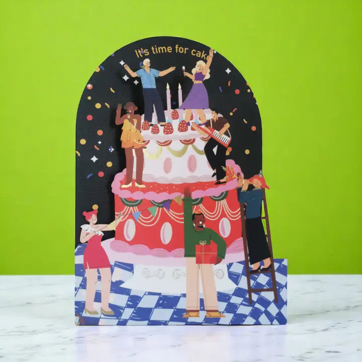 Cake Party Laser Cut Birthday Card