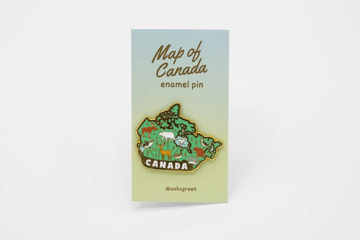 @10 Map of Canada Enamel Pin
