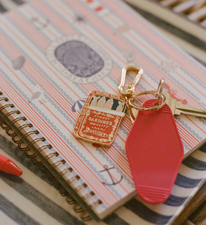 Sardines Enamel Keychain