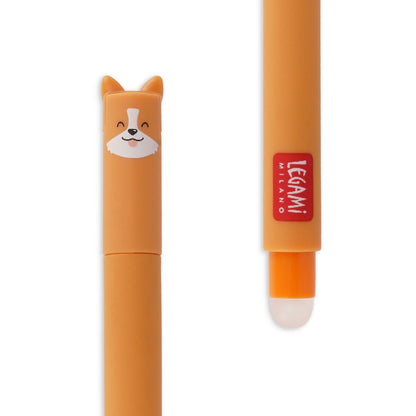 Animal Head Erasable Pen - Corgi
