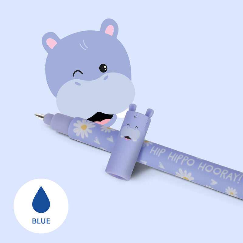 Animal Head Erasable Gel Pen | Hippo