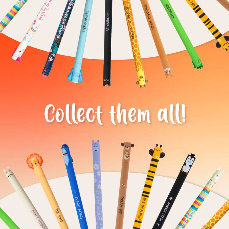 Animal Head Erasable Pen - Tiger