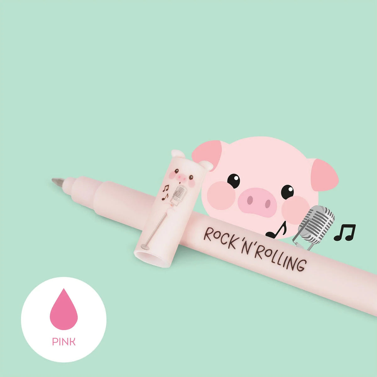 Farm Animal Erasable Gel Pen | Cow, Pig, Donkey or Rooster