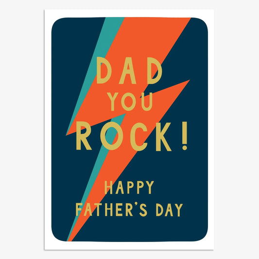 Dad You Rock Card