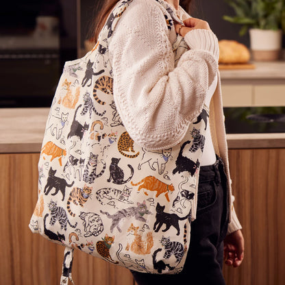 Feline Friends Roll-up Bag