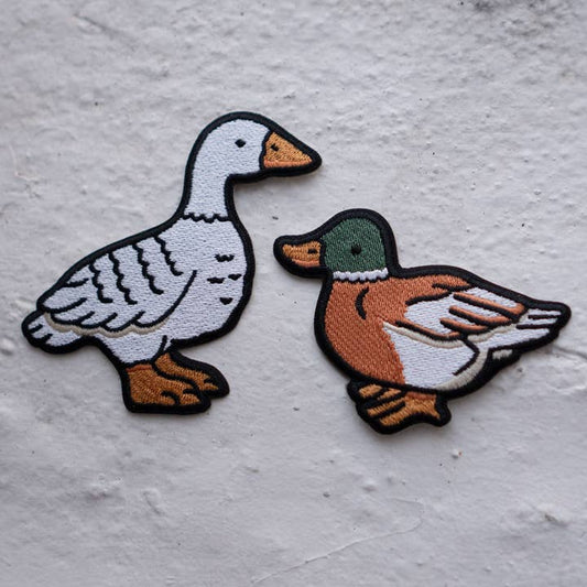 #21 Fowl Embroidered Sticker Patches