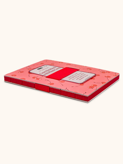 Fresh-Picked Cherries Casey Notebook with Phone Loop