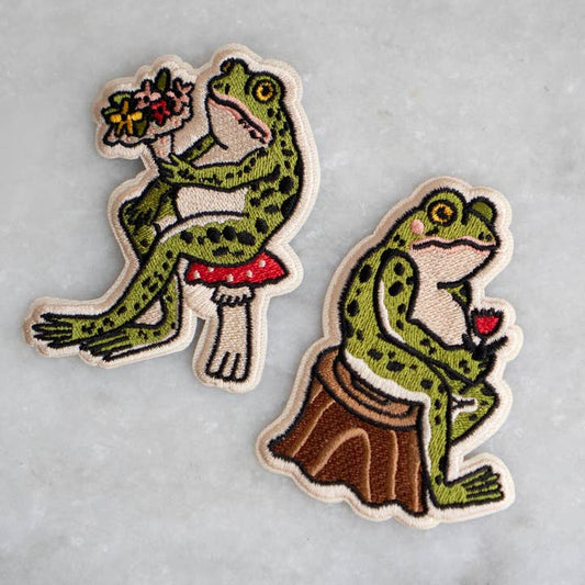 #26 Froggy Sticky Patch Set Embroidered Patches