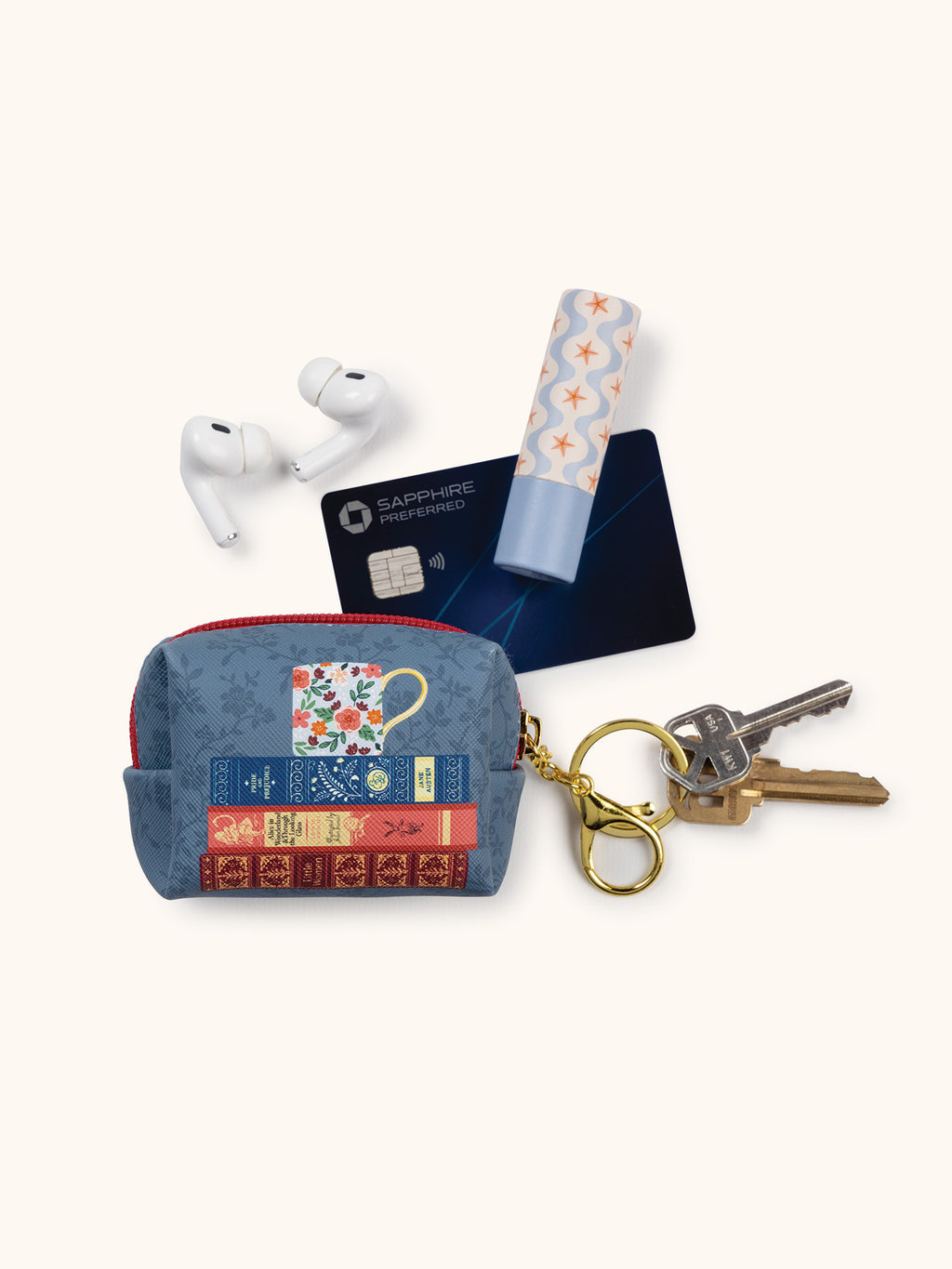 Fully Booked Keychain Pouch