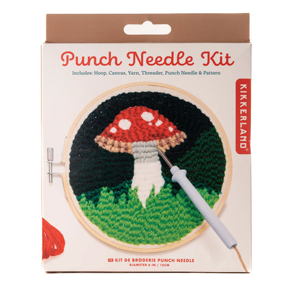 Punch Needle Kit Mushroom