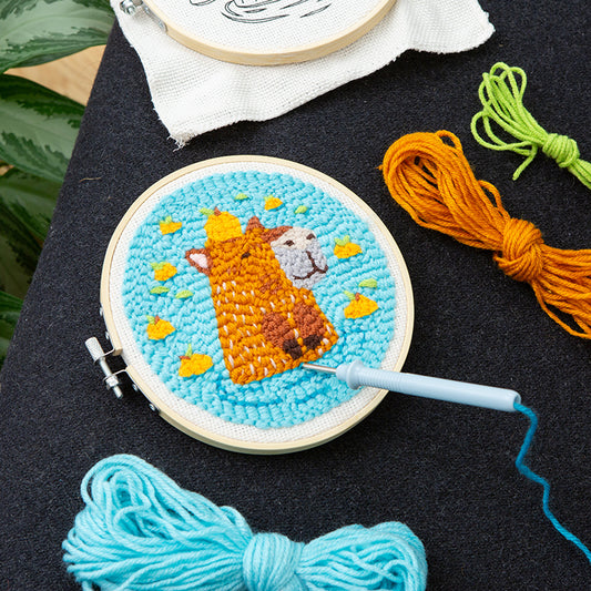 Punch Needle Kit Capybara