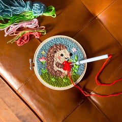 Punch Needle Kit Hedgehog