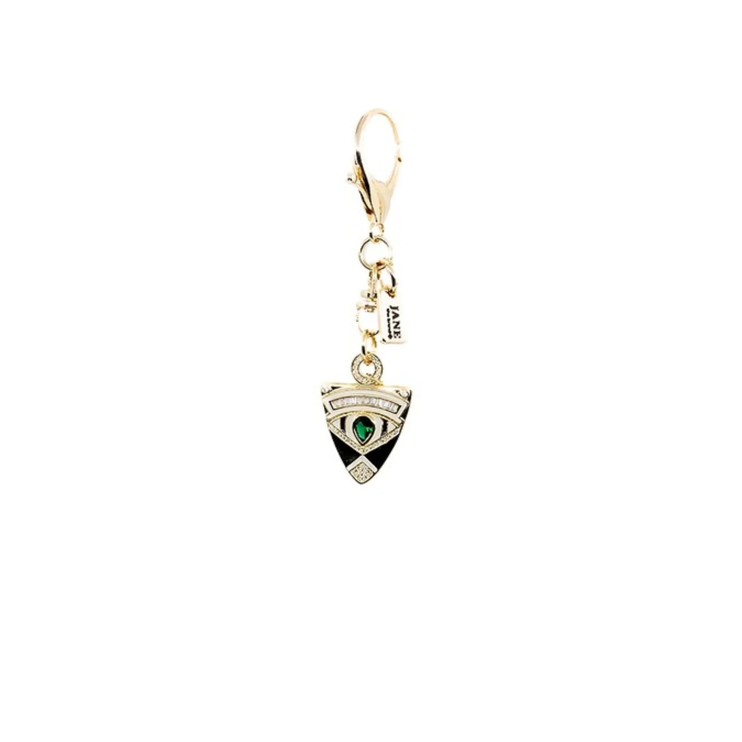 Gold Angel Shield Metal Pendant Charm