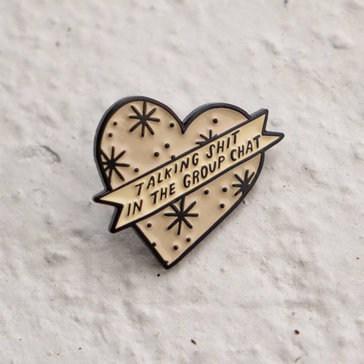 @33 Group Chat Enamel Friendship Lapel Pin