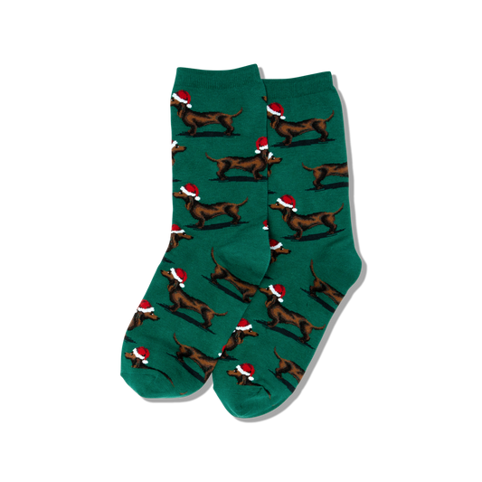 Dachshund Christmas Women's Crew Socks