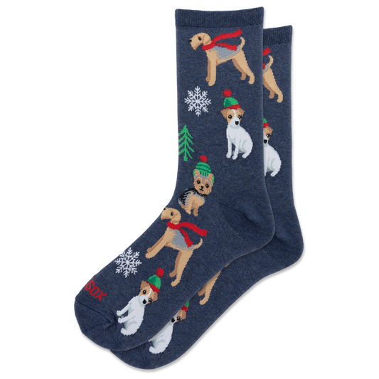Christmas Dogs Women's Crew Socks