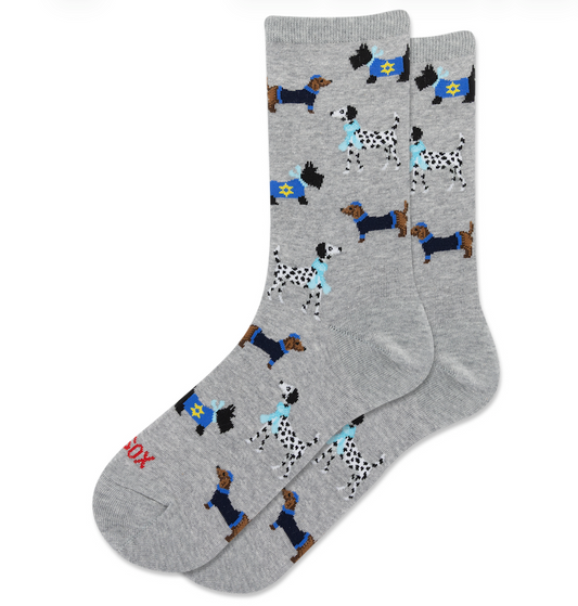 Hanukkah Dogs Women's Crew Socks