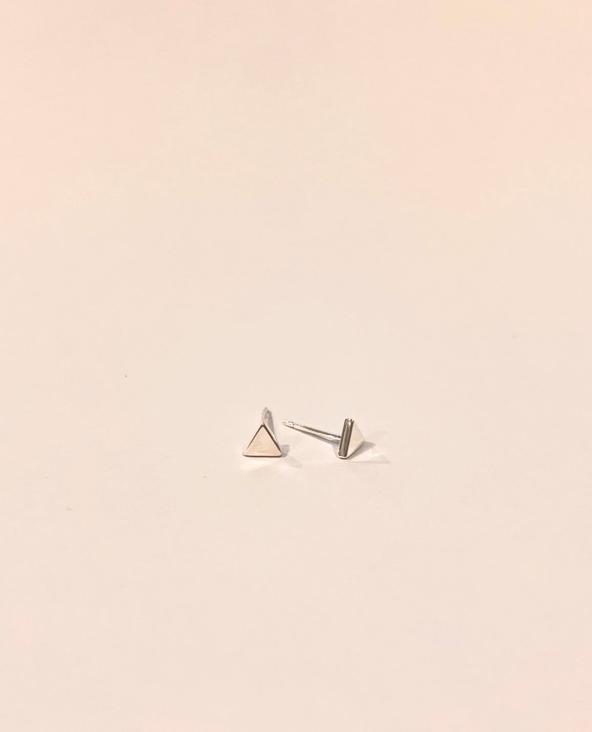 Tiny Triangle Stud Earrings