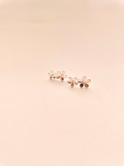 Double Forget Me Not Stud Earrings