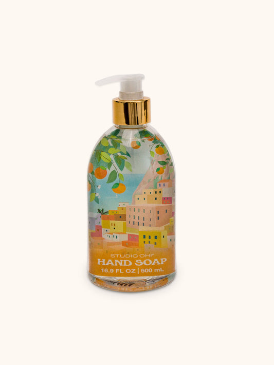 Lemon Verbena Italian Vista Liquid Hand Soap with Decorative Insert