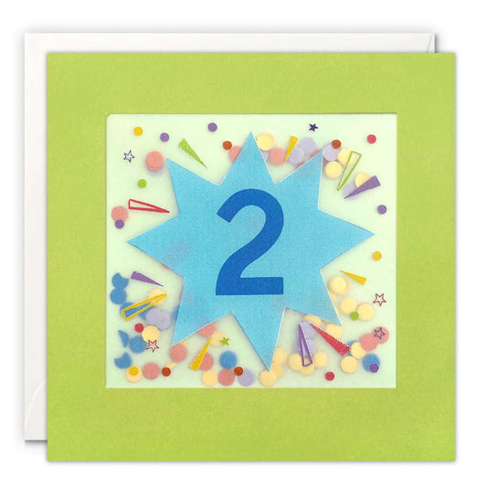 Age 2 Confetti Birthday Card