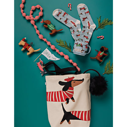 F31 - Dashing Dachshunds Felt Christmas Tree Ornaments