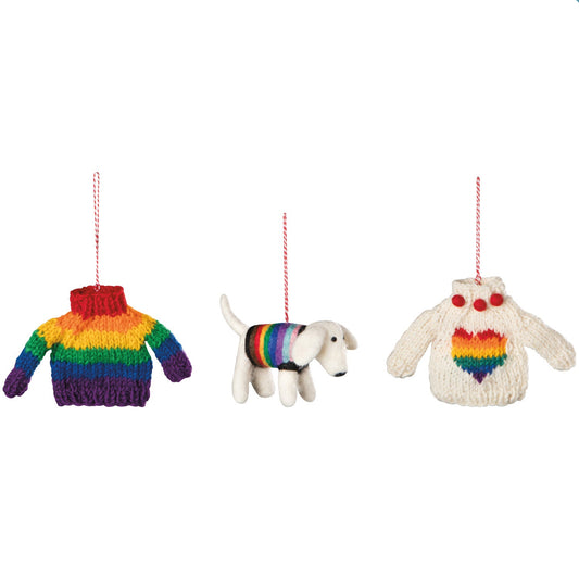 F19 - Love is Love Felt Christmas Tree Ornaments
