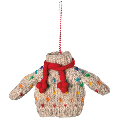 F18 - Sweater Party Felt Christmas Tree Ornaments