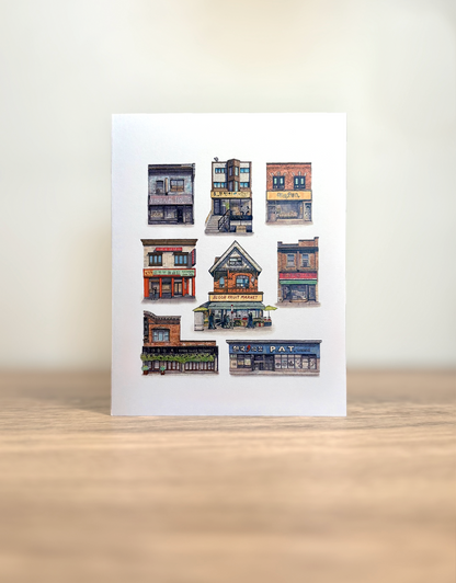 Koreatown Collage Greeting Card