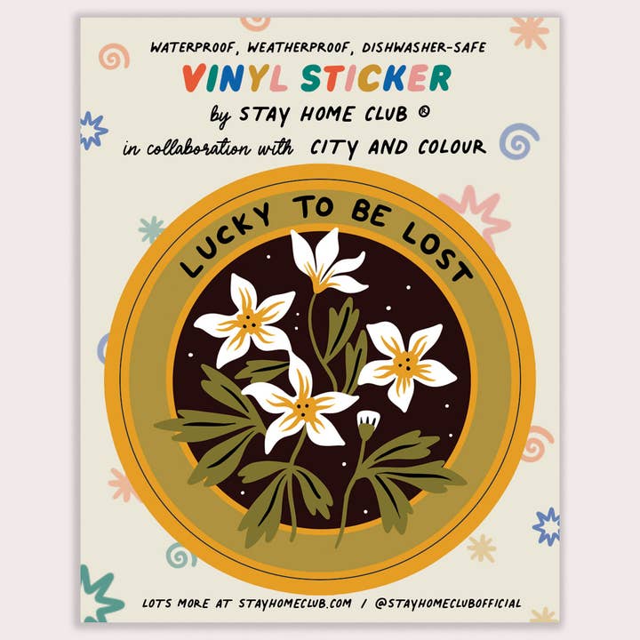 S20 Lucky to be Lost Waterproof Vinyl Sticker