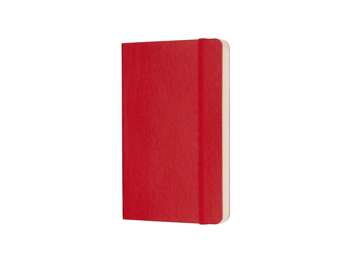 Classic Pocket Red Hard Cover Plain Notebook