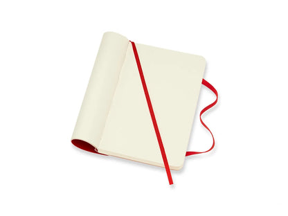 Classic Pocket Red Hard Cover Plain Notebook