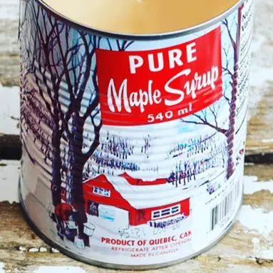 Maple Syrup Cottonwick Large Tin Candle