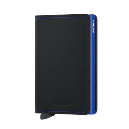 Slimwallet Matte Black & Blue