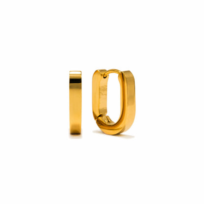 Maya Paperclip Hoops Gold