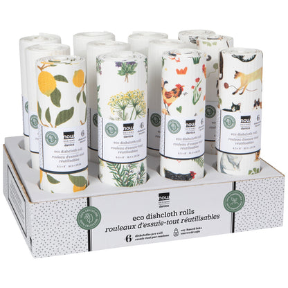 Reusable Cellulose Dishcloth Roll – Compostable & Eco-Friendly