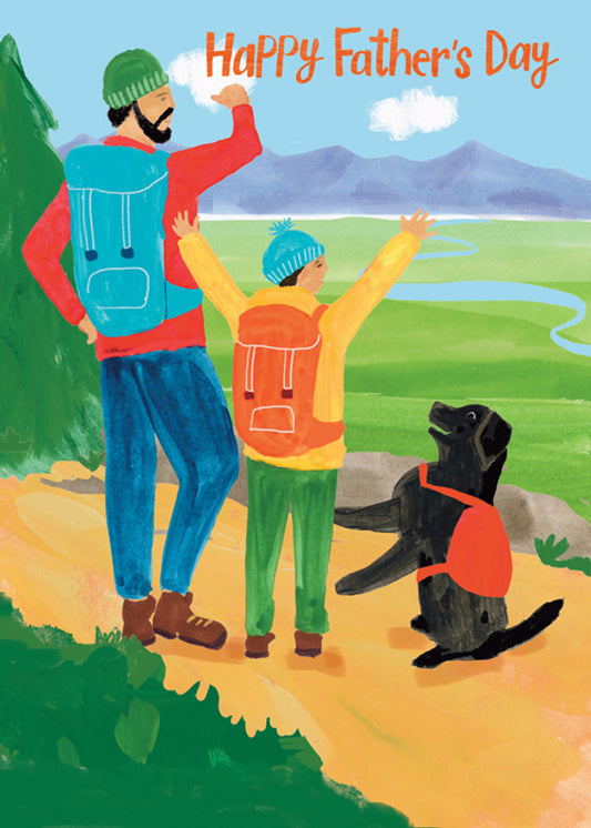 Hiking Dad Father's Day Card