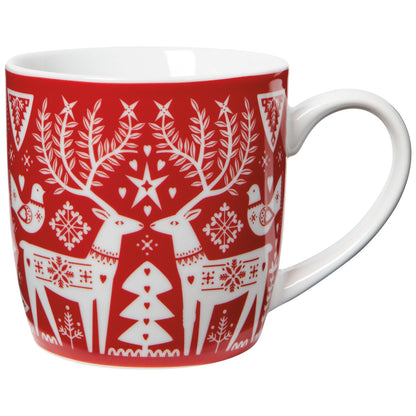 Folk Forest Porcelain Mug