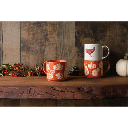 Harvest Gourds Stoneware Mug