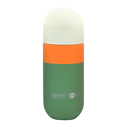 Orb Pastel Green + Cream Water Bottle