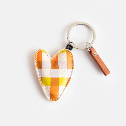 Multi Check Heart Keyring