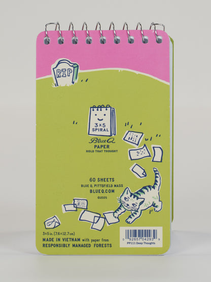 Deep Thoughts Spiral Notebook