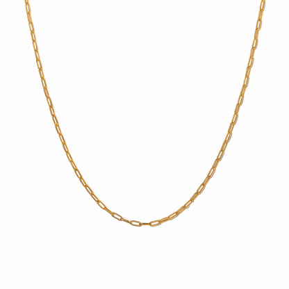Paperclip Necklace Silver
