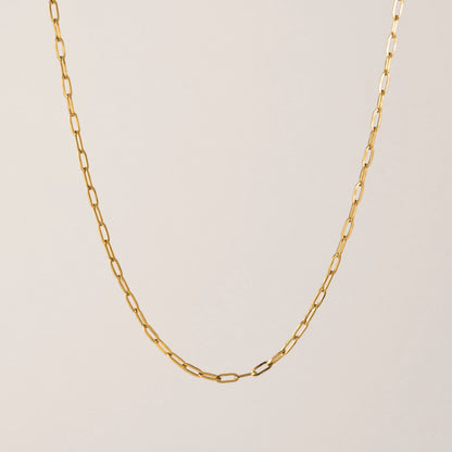 Paperclip Necklace Silver