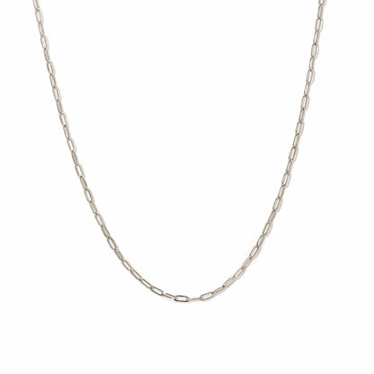 Paperclip Necklace Silver