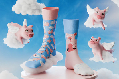 Piggy Dream Crew Socks
