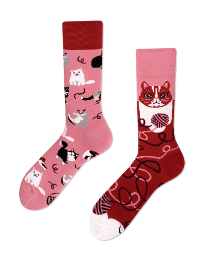 Playful Cat Crew Socks