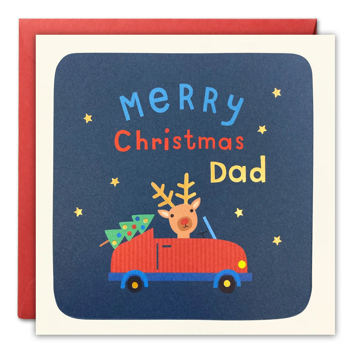 Dad Reindeer Christmas Card