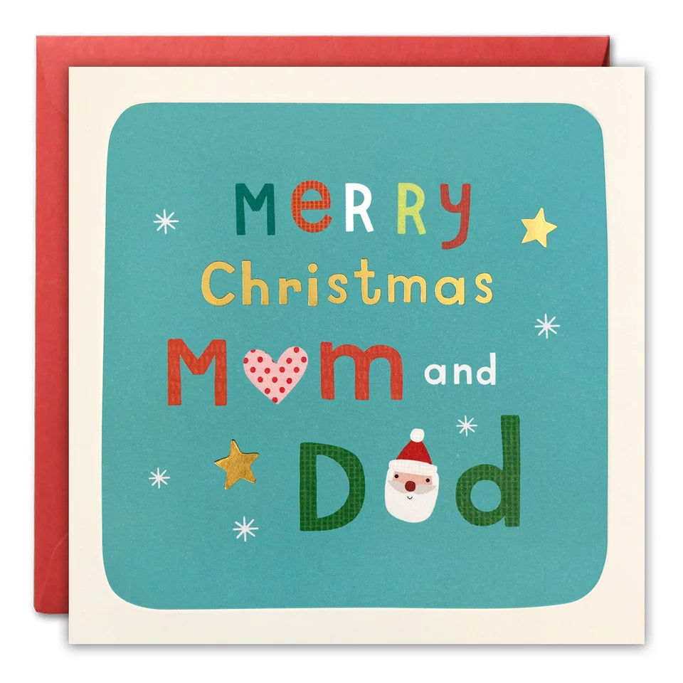 Mum And Dad Christmas Card